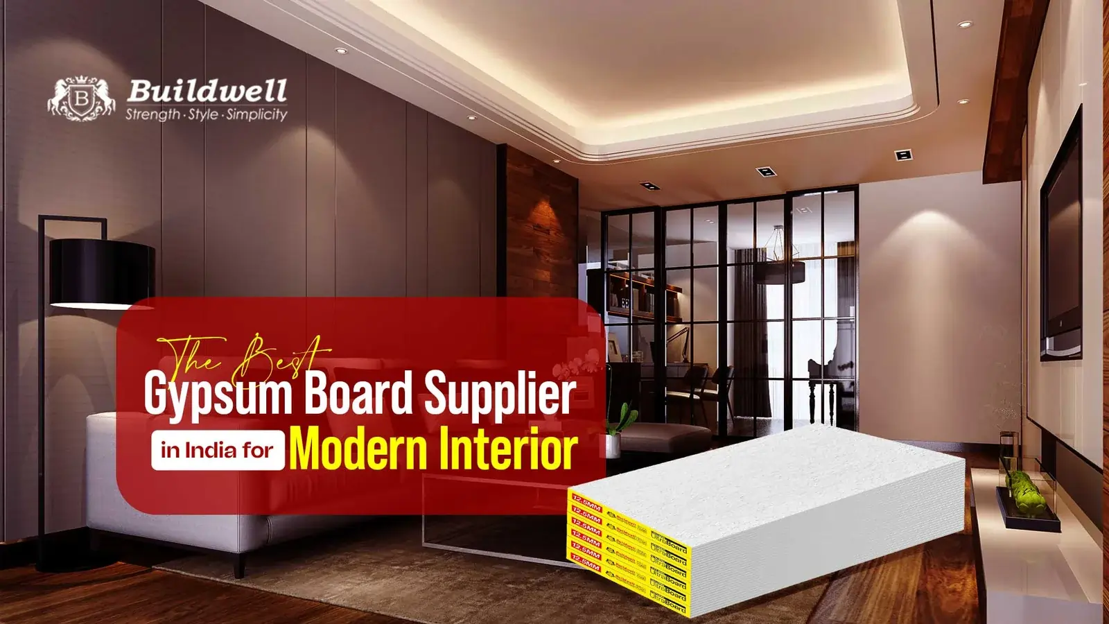 Buildwell - The Best Gypsum Board Supplier in India for Modern Interior Designs