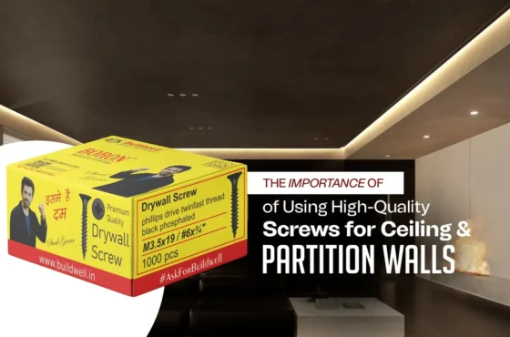 The Importance of Using High-Quality Screws for Ceiling & Partition Walls