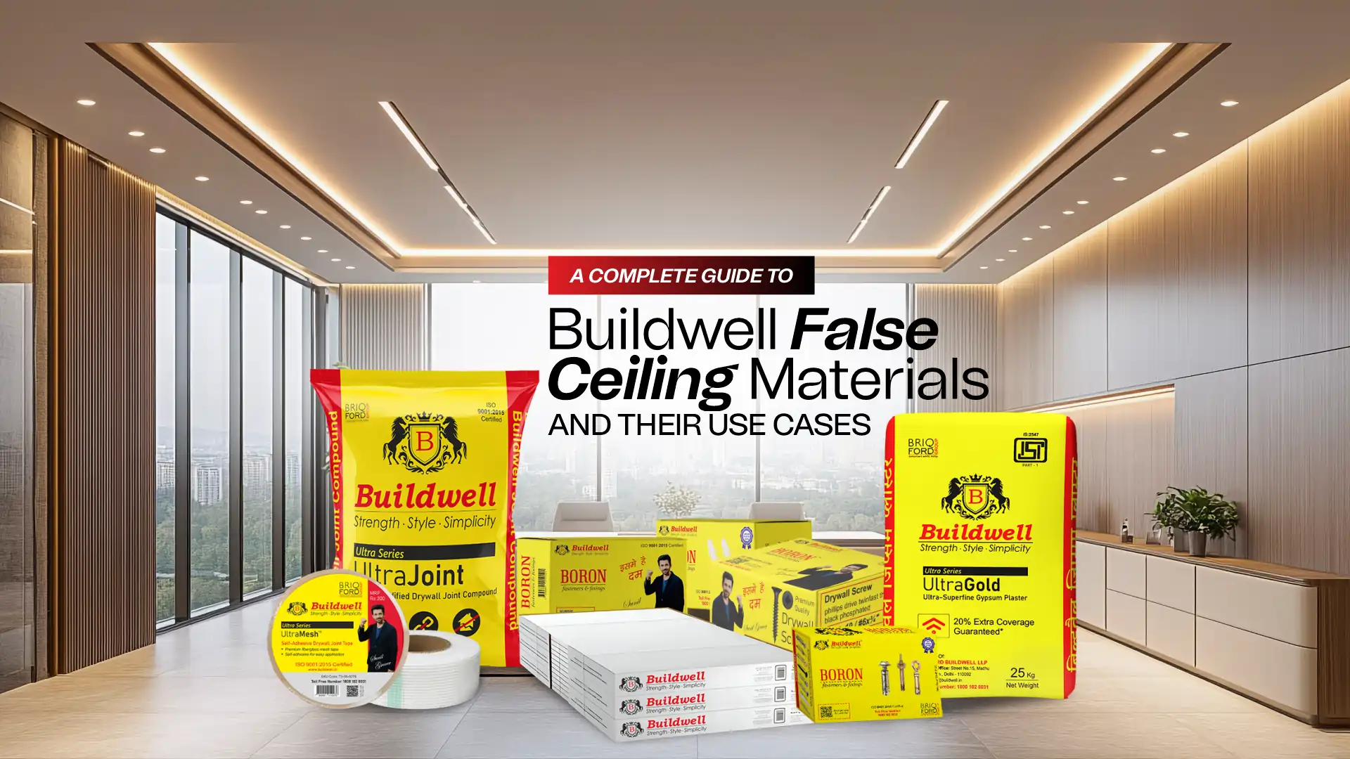 A complete guide to Buildwell false ceiling materials – Best False Ceiling and Interior Products in India