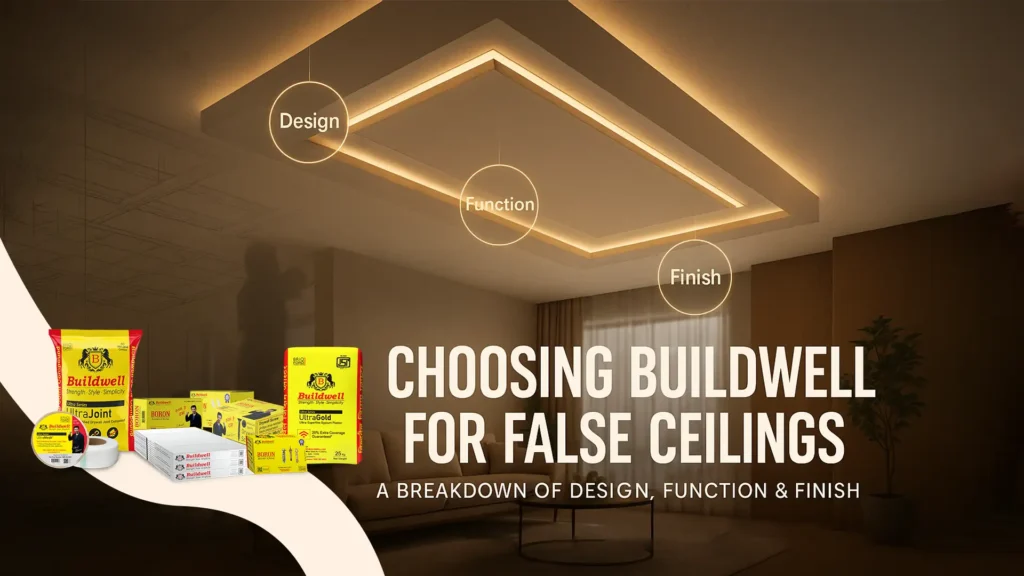 Choosing Buildwell for False Ceilings: A Breakdown of Design, Function & Finish