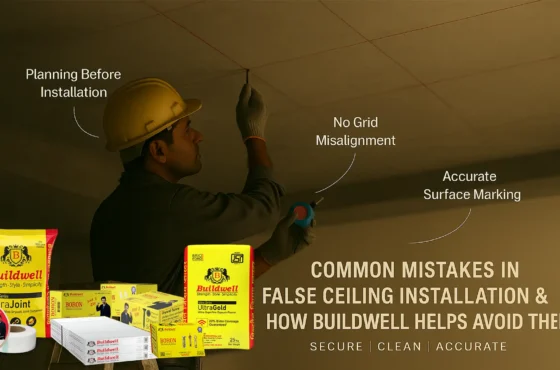 Common Mistakes in False Ceiling Installation & How Buildwell Helps Avoid Them
