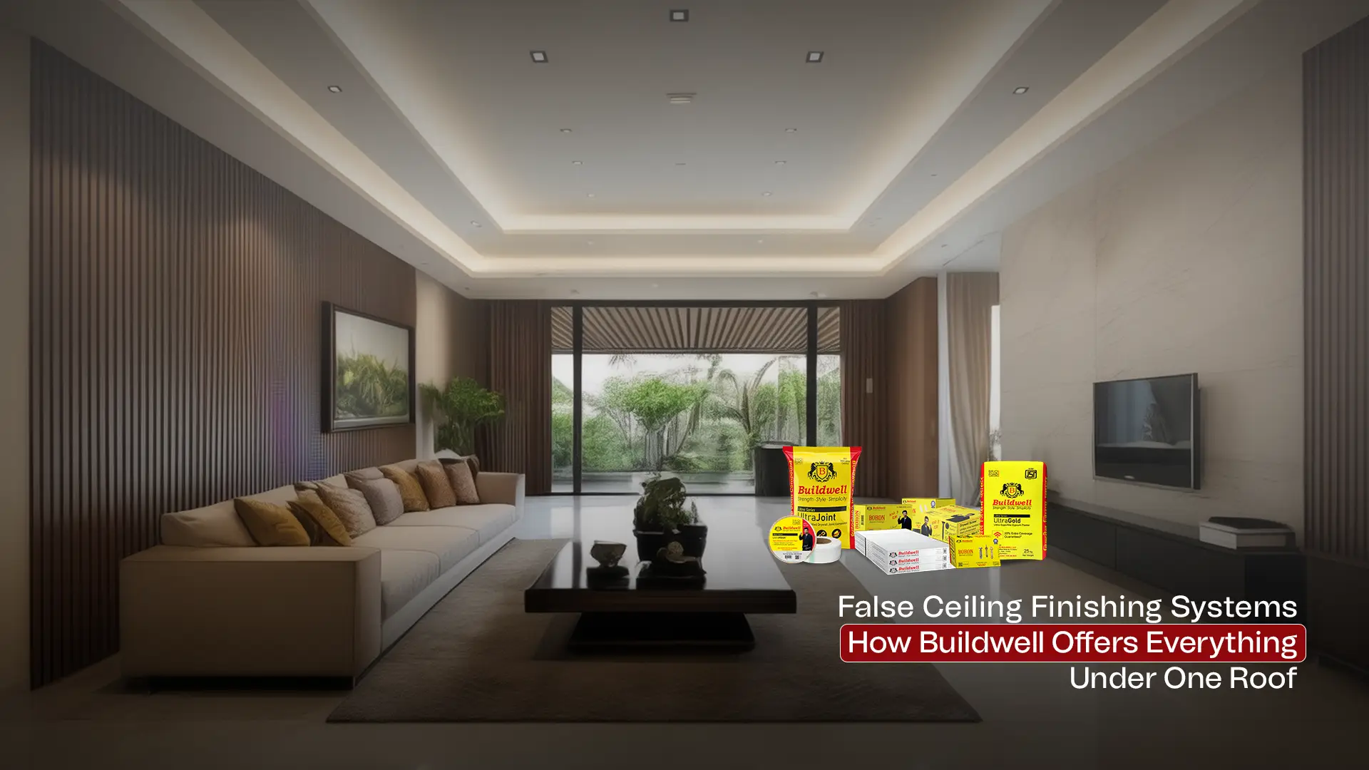 Best Ceiling Products Brand in India offering full false ceiling systems with plaster, boards, and accessories