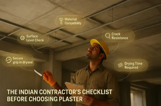 The Indian Contractor’s Checklist Before Choosing Plaster