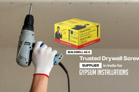 Buildwell as a Trusted Drywall Screw Supplier in India for Gypsum Installations
