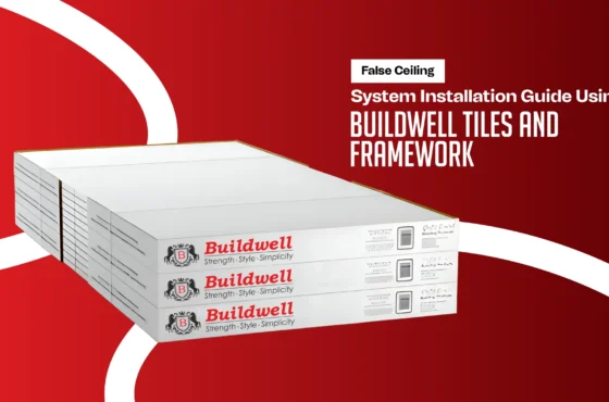 False Ceiling System Installation Guide Using Buildwell Tiles and Framework