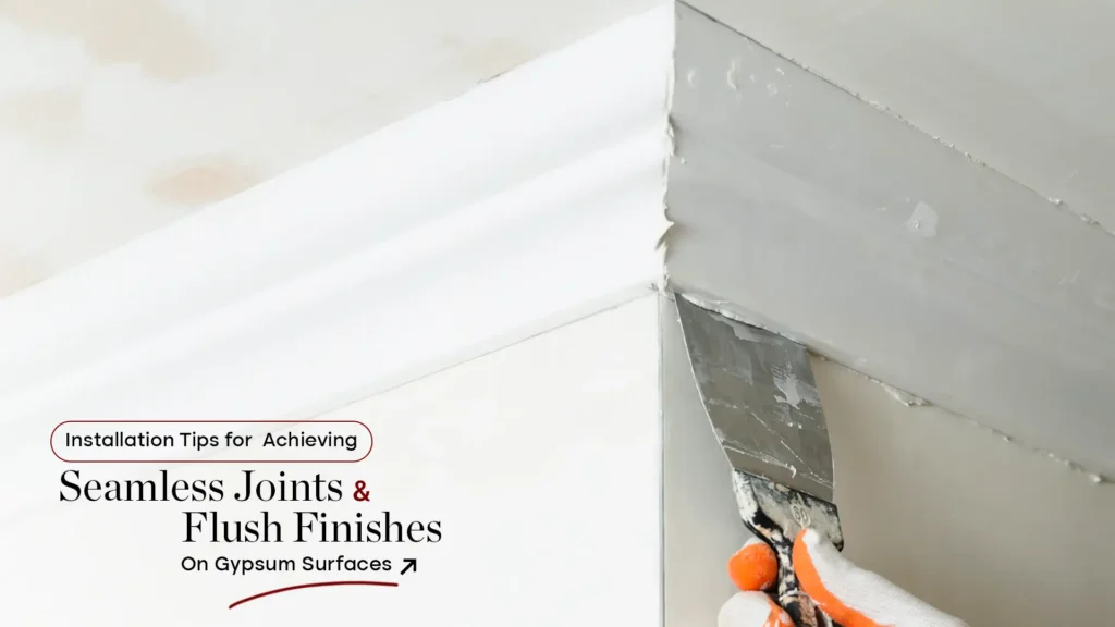 Installation Tips for Achieving Seamless Joints and Flush Finishes on Gypsum Surfaces