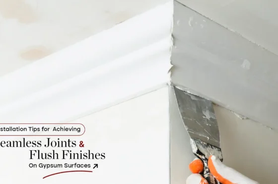 Installation Tips for Achieving Seamless Joints and Flush Finishes on Gypsum Surfaces