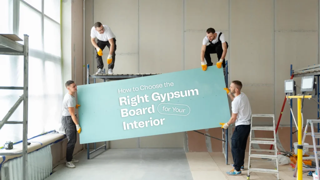 How to Choose the Right Gypsum Board for Your Interior