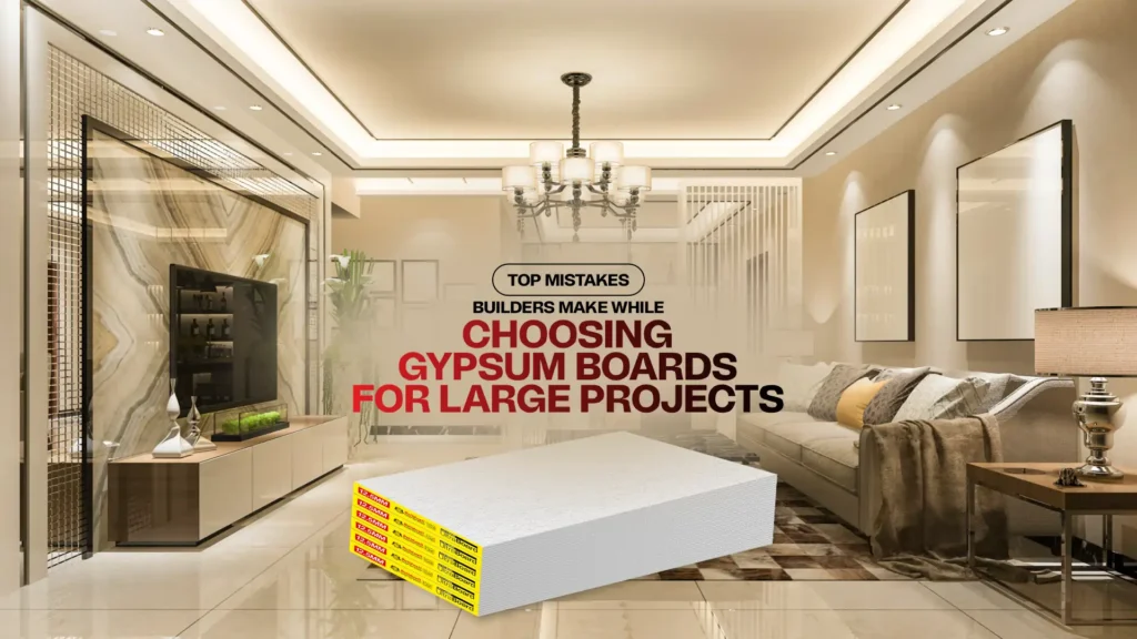 Top Mistakes Builders Make While Choosing Gypsum Boards for Large Projects