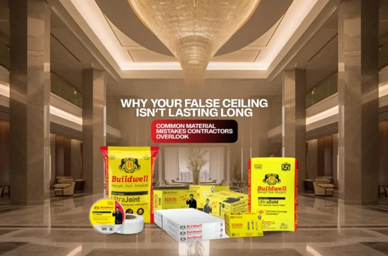Why Your False Ceiling Isn’t Lasting Long: Common Material Mistakes Contractors Overlook