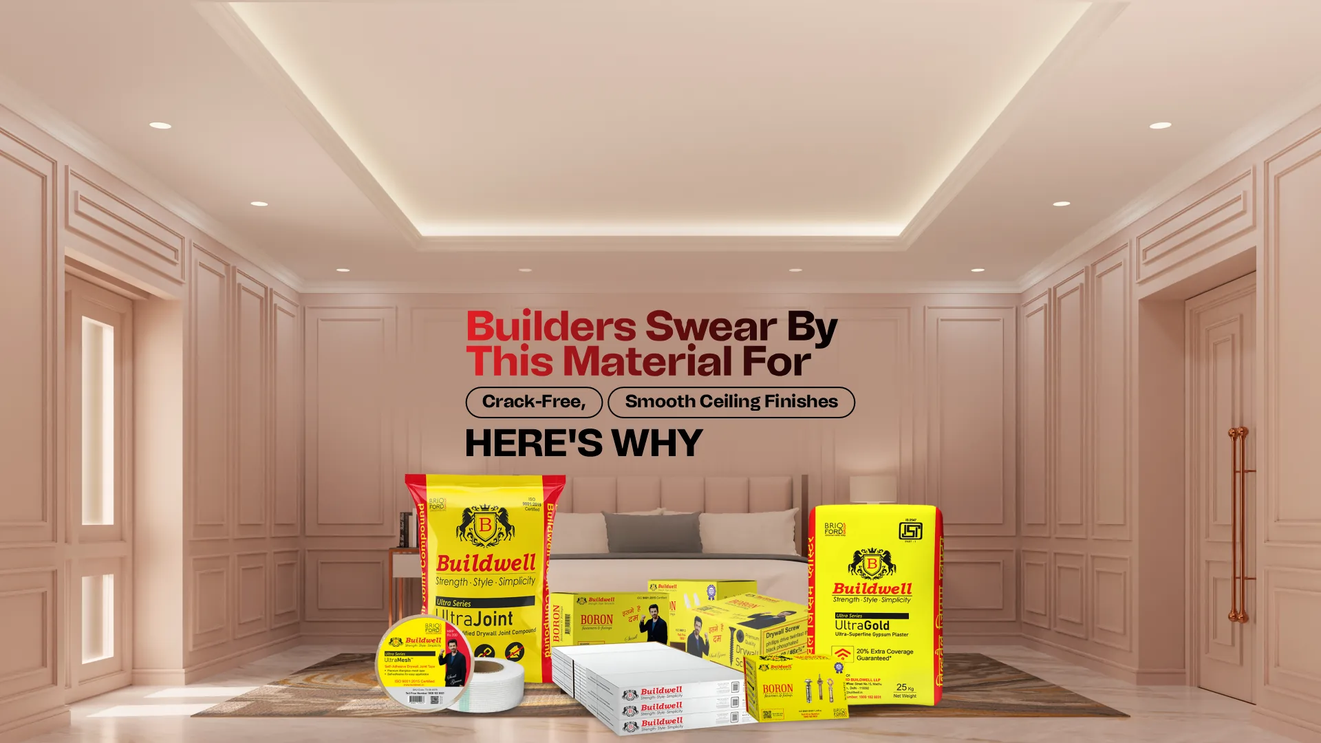 Best Gypsum Plaster in India for Crack-Free and Smooth Ceiling Finishes – Buildwell Products