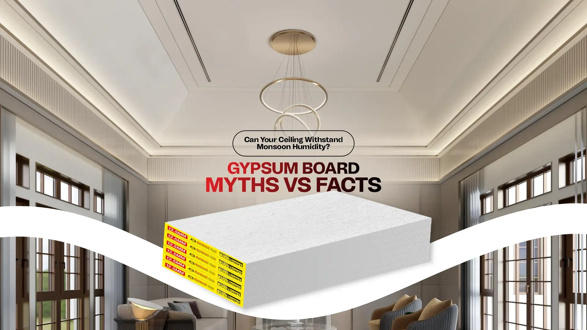 Best Ceiling Tiles Brand in India – Gypsum Board Myths vs Facts for Monsoon-Resistant Ceilings