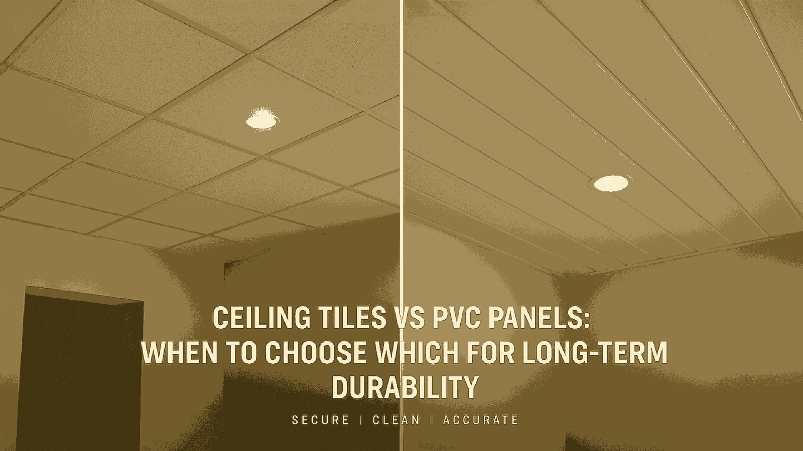 Comparison between ceiling tiles and PVC panels by Buildwell – Best Ceiling Tiles Brand in India and Trusted Ceiling Products Brand in India