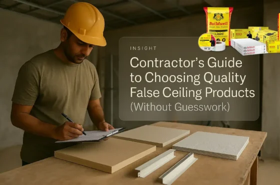 Contractor’s Guide to Choosing Quality False Ceiling Products Without Guesswork