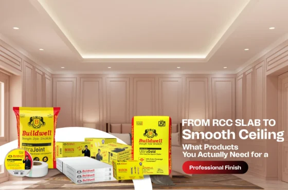From RCC Slab to Smooth Ceiling: What Products You Actually Need for a Professional Finish