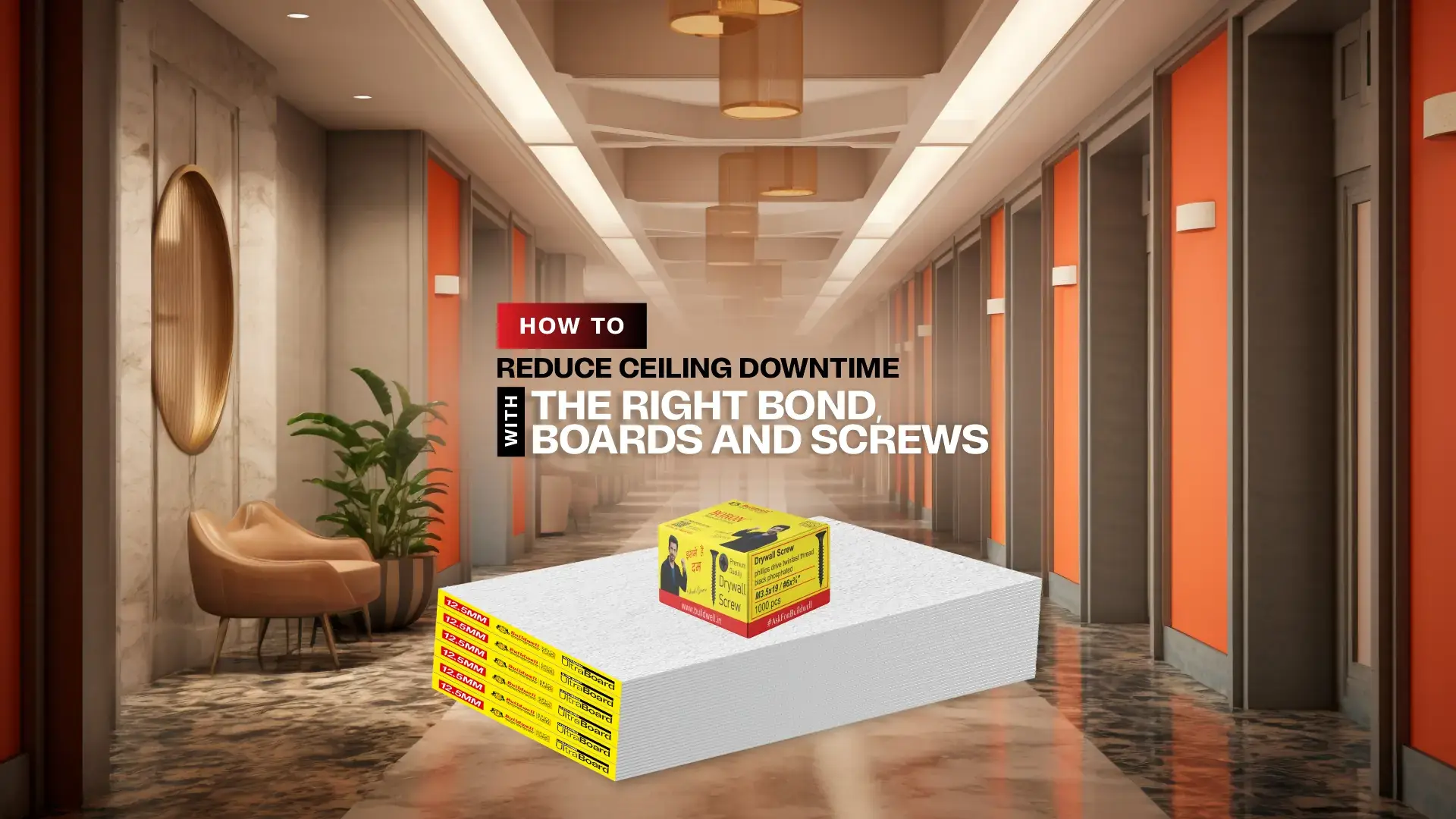 Reduce ceiling downtime with premium boards, bonds, and fasteners from a trusted Drywall Screw Manufacturer in India