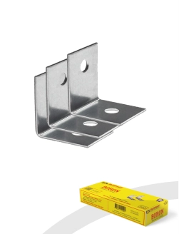 Metal L angle bracket for gypsum board installation with Buildwell packaging using Buildwell soffit cleat