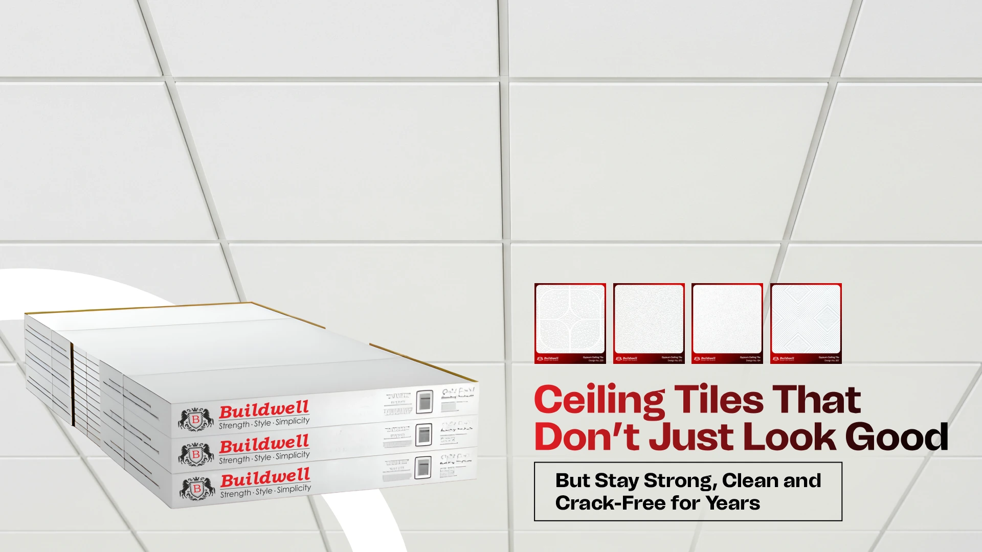 Best Ceiling Tiles Brand in India – Durable, Stylish, and Crack-Free Buildwell Ceiling Tiles