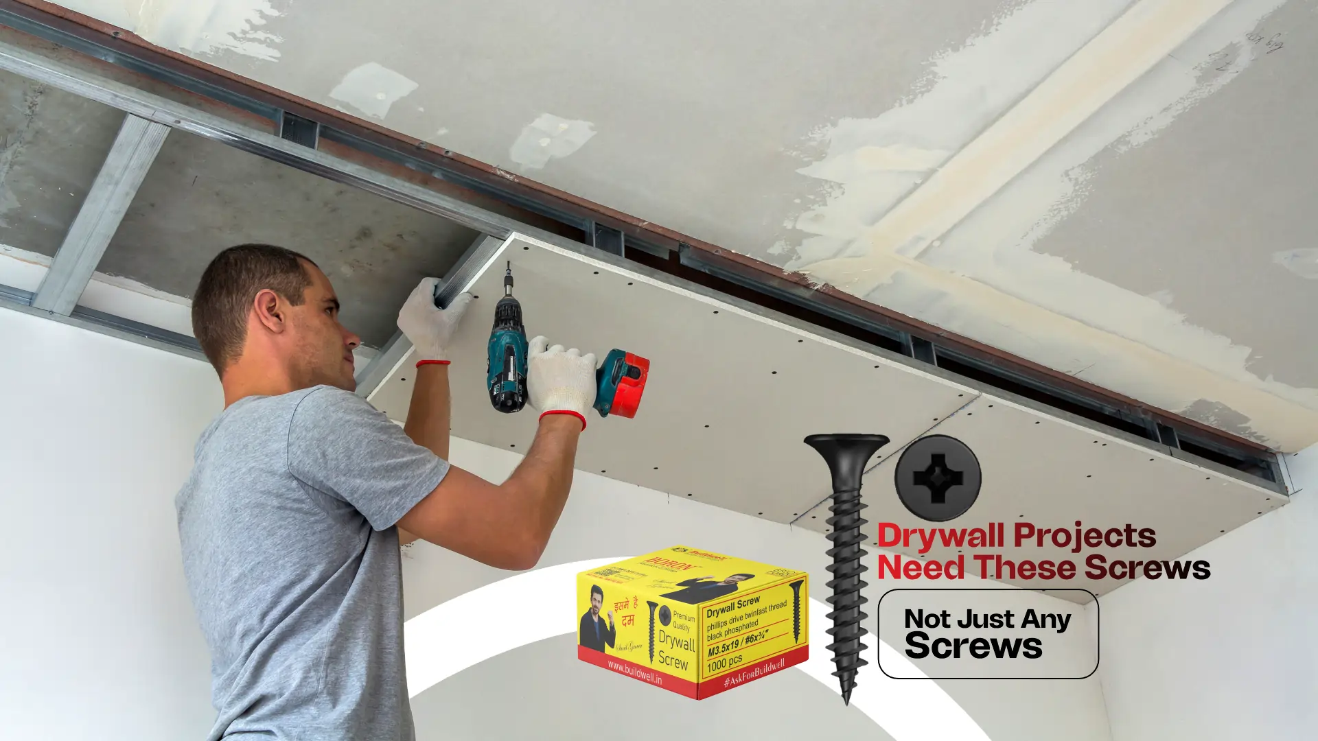 Drywall Screw Manufacturers in India – Premium Quality Screws for Ceiling & Wall Projects
