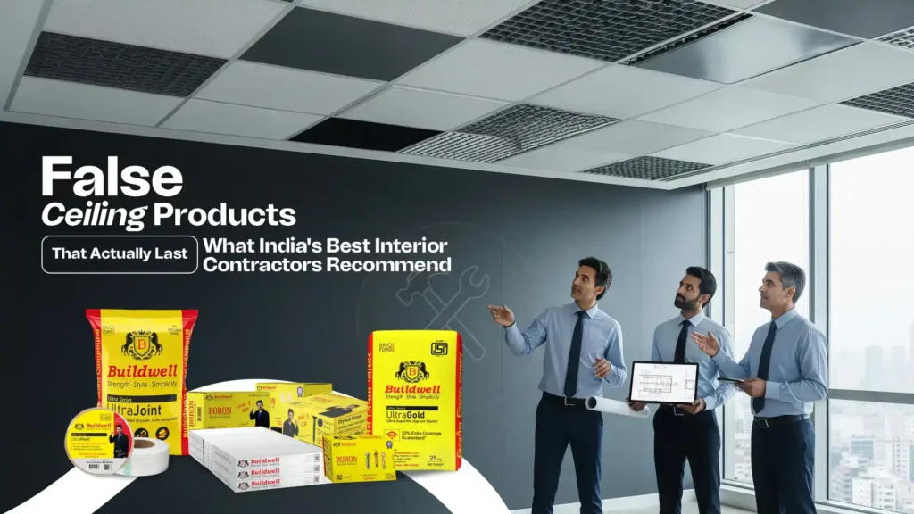 False Ceiling Products That Actually Last: What India’s Best Interior Contractors Recommend