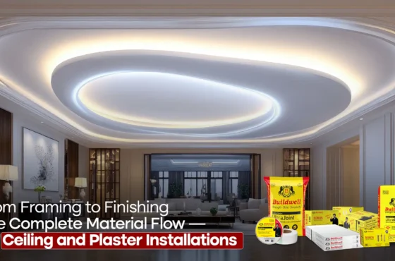 From Framing to Finishing: The Complete Material Flow for Ceiling and Plaster Installations