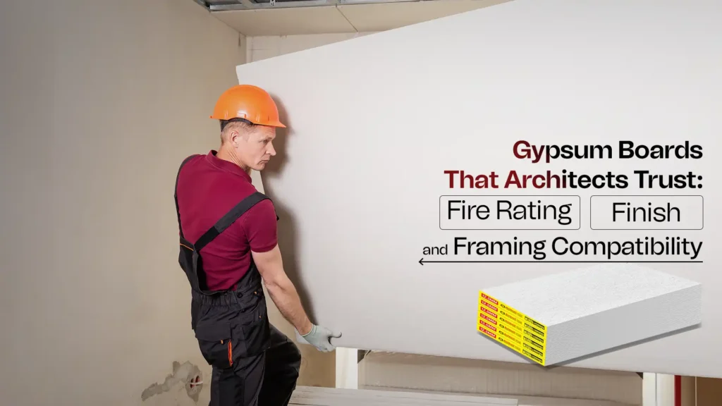 Gypsum Boards That Architects Trust: Fire Rating, Finish, and Framing Compatibility