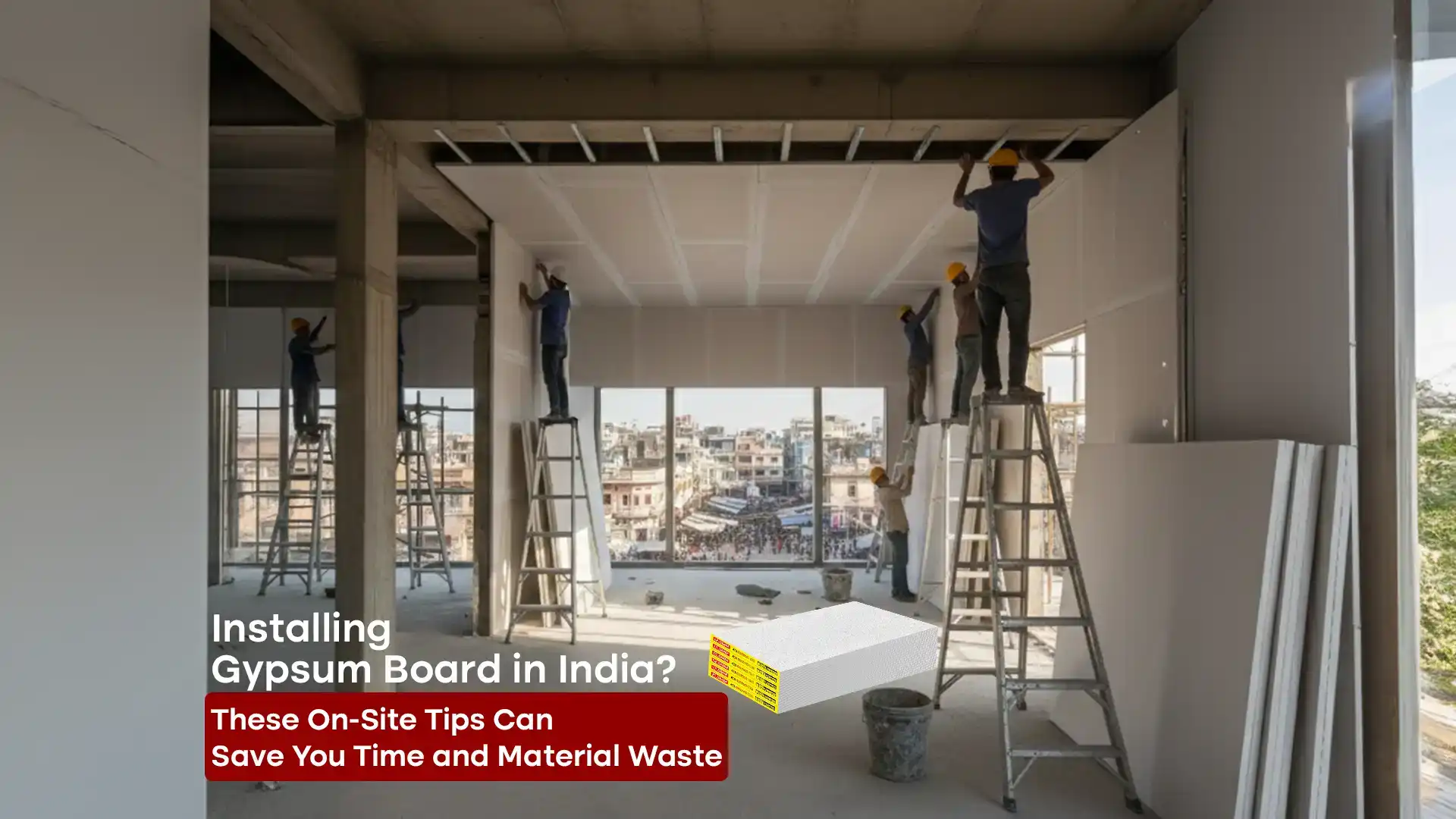 Installing Gypsum Board in India: On-site tips to save time and reduce material waste