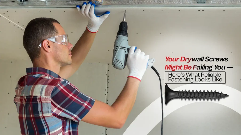 Your Drywall Screws Might Be Failing You — Here’s What Reliable Fastening Looks Like