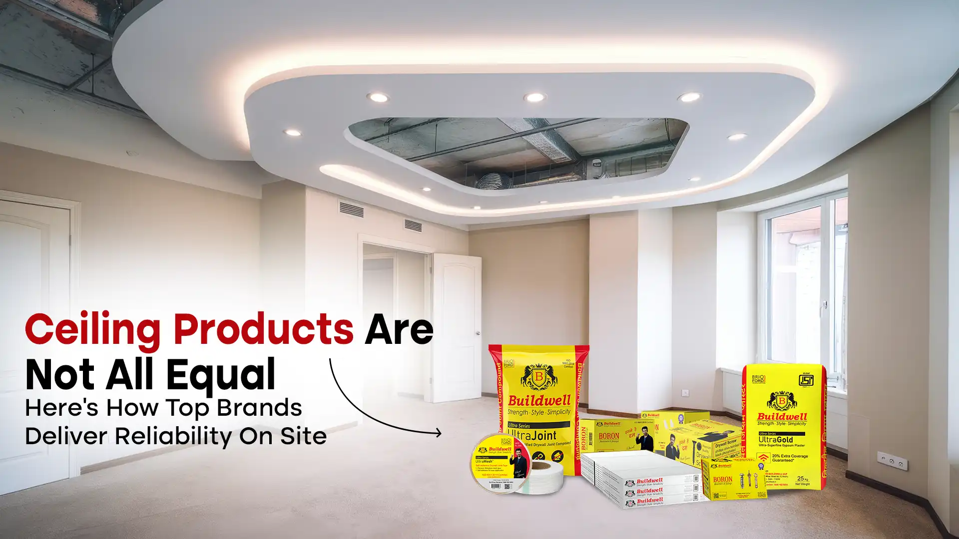 Best Ceiling Products Brand in India — Buildwell reliable ceiling and wall materials for long-lasting interiors