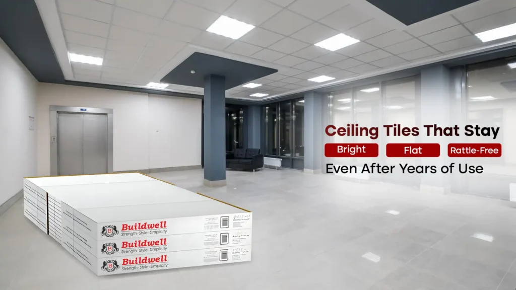 Ceiling Tiles That Stay Bright, Flat, and Rattle-Free — Even After Years of Use