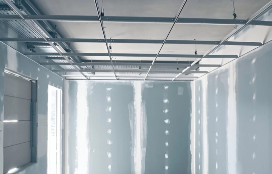 suspended metal ceiling channel system installation – Briqford Buildwell