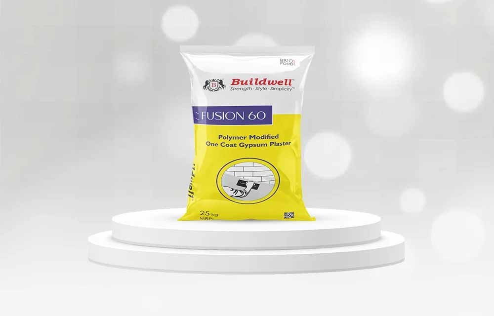 Buildwell One Coat Plaster - Polymer modified gypsum plaster ideal for fast and smooth wall finishing in one application