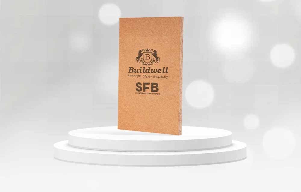 Buildwell Structured Fiber Board (SFB) product image showcasing strength, style, and durability