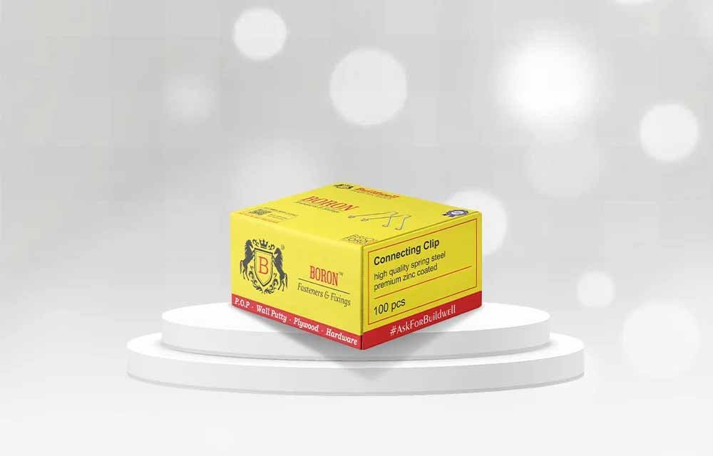 Connecting Clip by Buildwell – Premium Zinc Coated Spring Steel Fasteners,