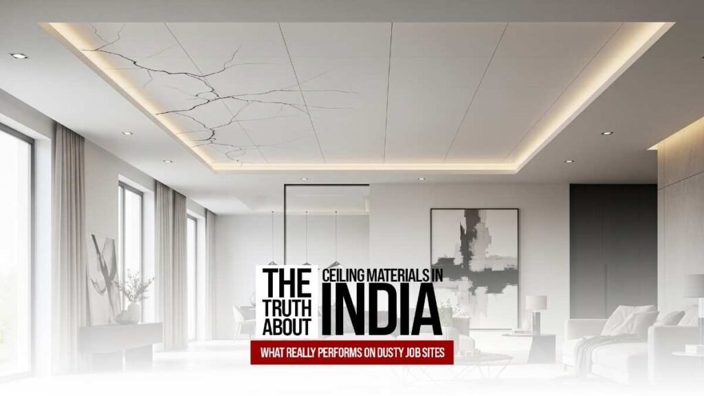 The Truth About Ceiling Materials in India: What Really Performs on Dusty Job Sites