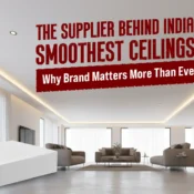 Modern interior with seamless false ceiling using high-quality gypsum boards supplied by the best gypsum board supplier in India for premium ceiling finishes.