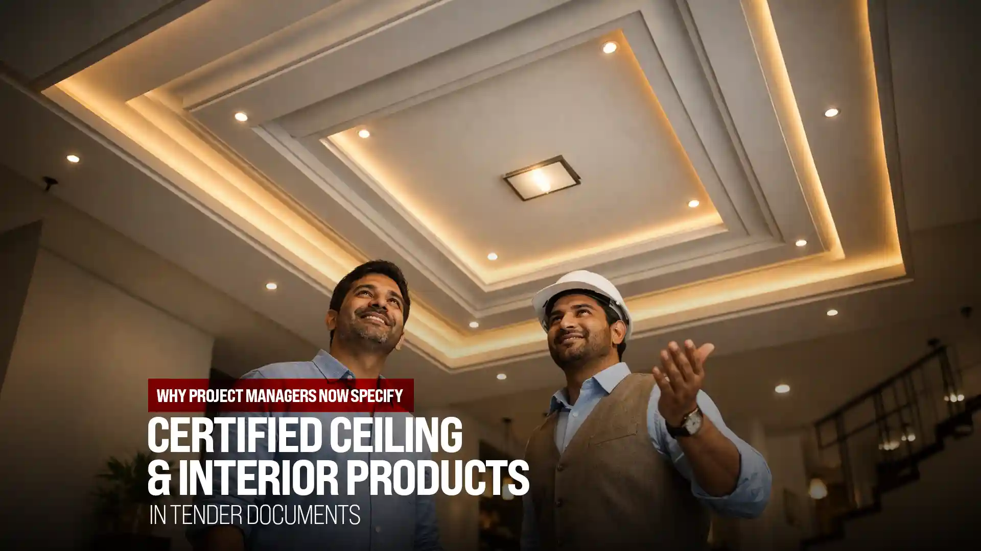 Best False Ceiling and Interior Products in India used by project managers for certified, long-lasting ceiling and interior finishes
