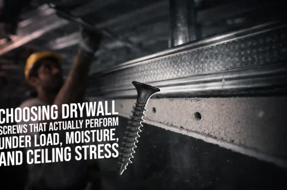 Choosing Drywall Screws That Actually Perform Under Load, Moisture, and Ceiling Stress