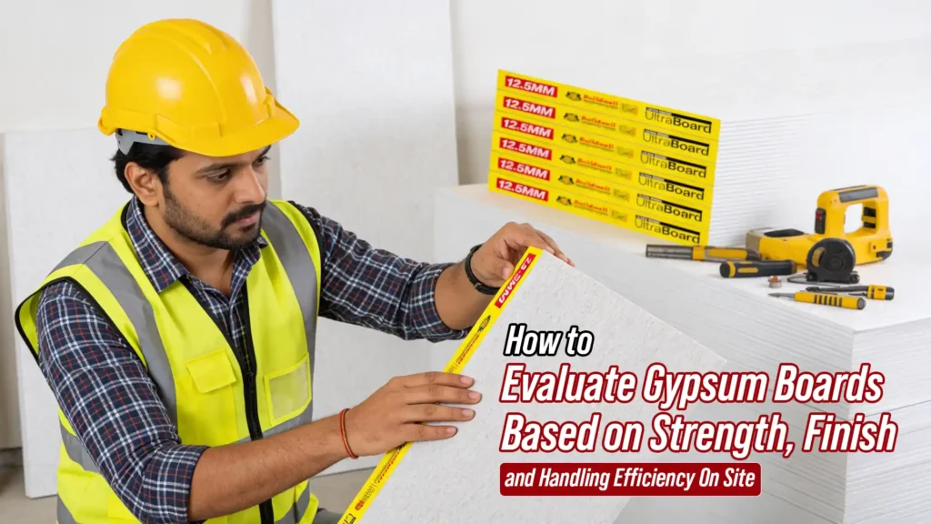 How to Evaluate Gypsum Boards Based on Strength, Finish, and Handling Efficiency On Site