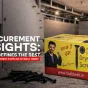 Construction-grade drywall screw packaging and fasteners illustrating quality standards of the best drywall screw supplier in India
