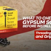 gypsum screw with sharp threading and protective coating used for strong drywall installation