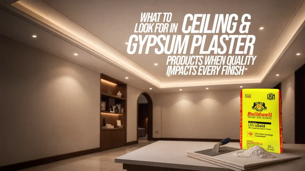 What to Look for in Ceiling and Gypsum Plaster Products When Quality Impacts Every Finish