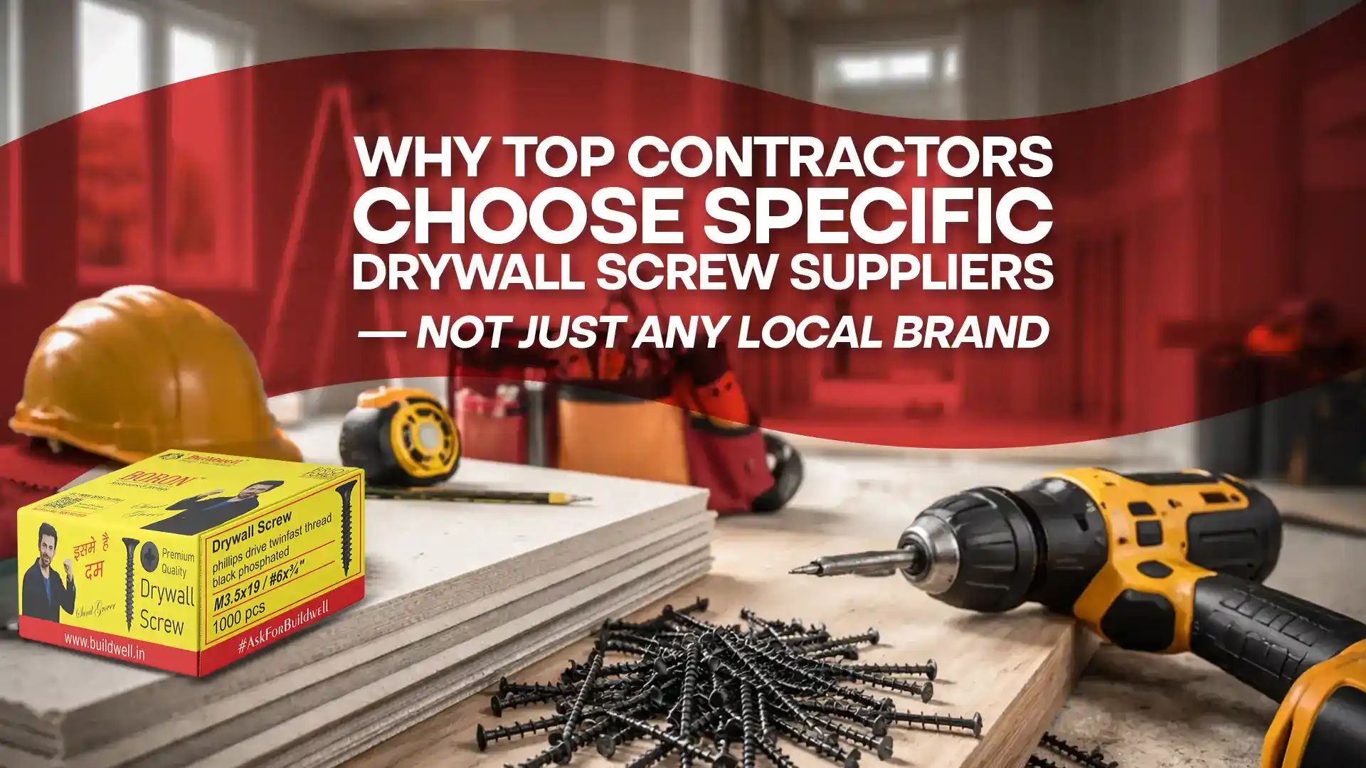 Best Drywall Screw Supplier in India offering high-strength screws preferred by professional contractors