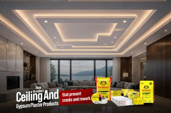 How to select ceiling and gypsum plaster products that prevent cracks and rework