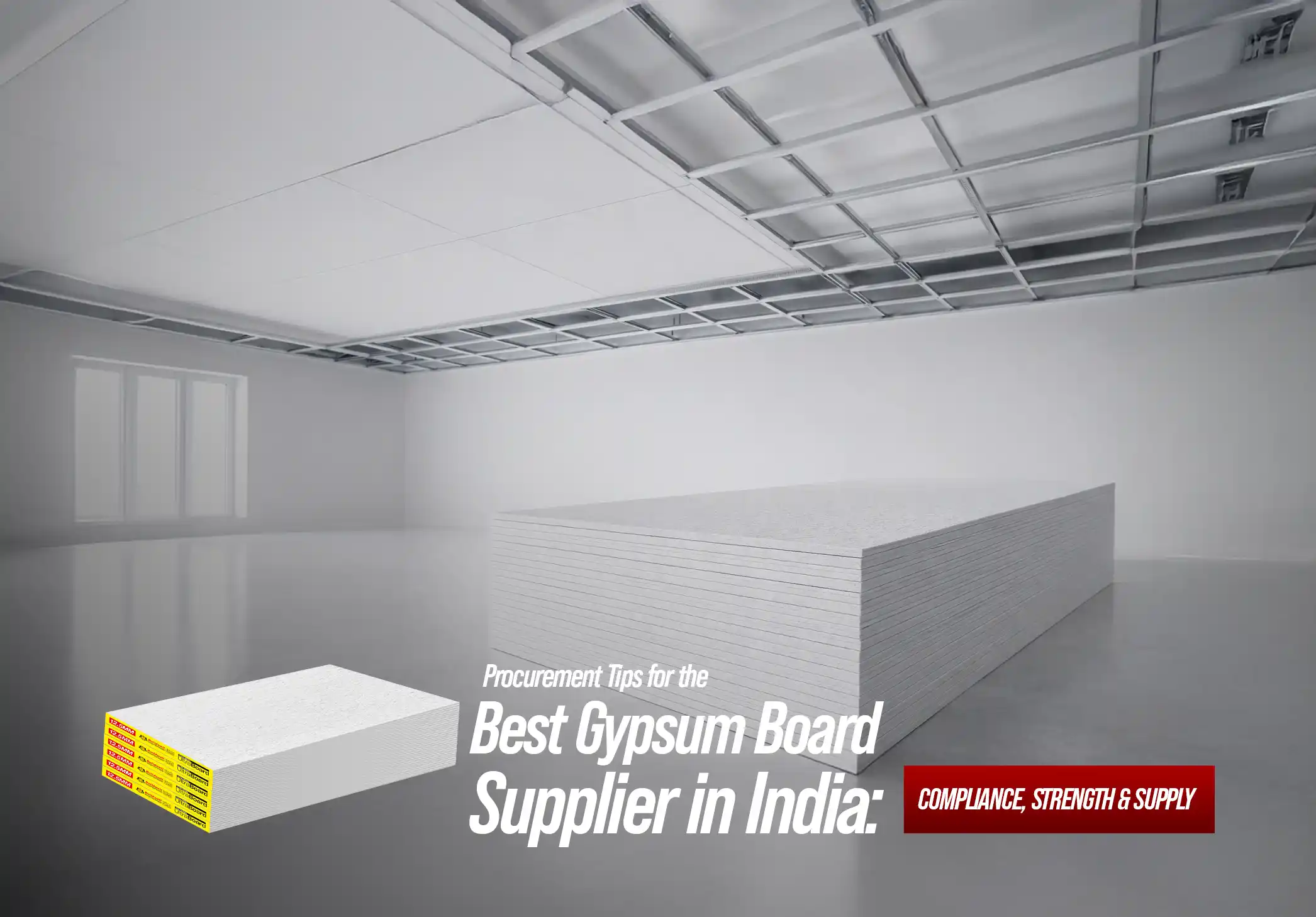 Best Gypsum Board Supplier in India showcasing high-strength gypsum boards with certified compliance and steady supply