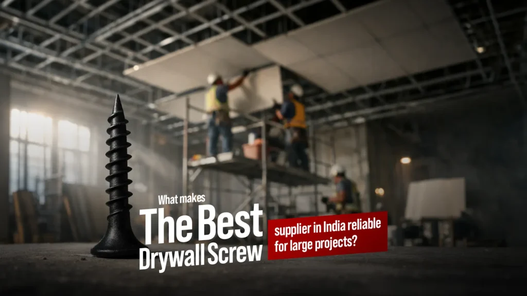 What makes the best drywall screw supplier in India reliable for large projects?