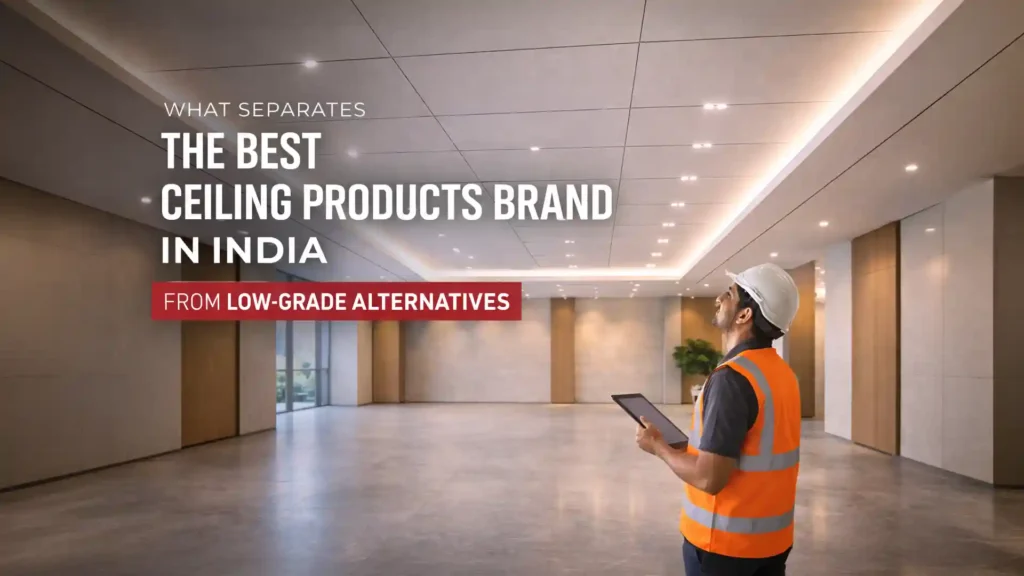 What separates the best ceiling products brand in India from low-grade alternatives?