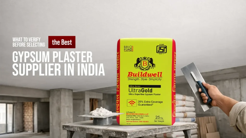 What to verify before selecting the best gypsum plaster supplier in India