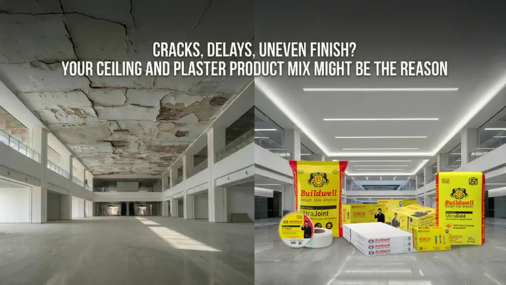 Cracks, delays, uneven finish? Your ceiling and plaster product mix might be the reason