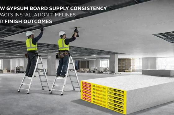 How gypsum board supply consistency impacts installation timelines and finish outcomes